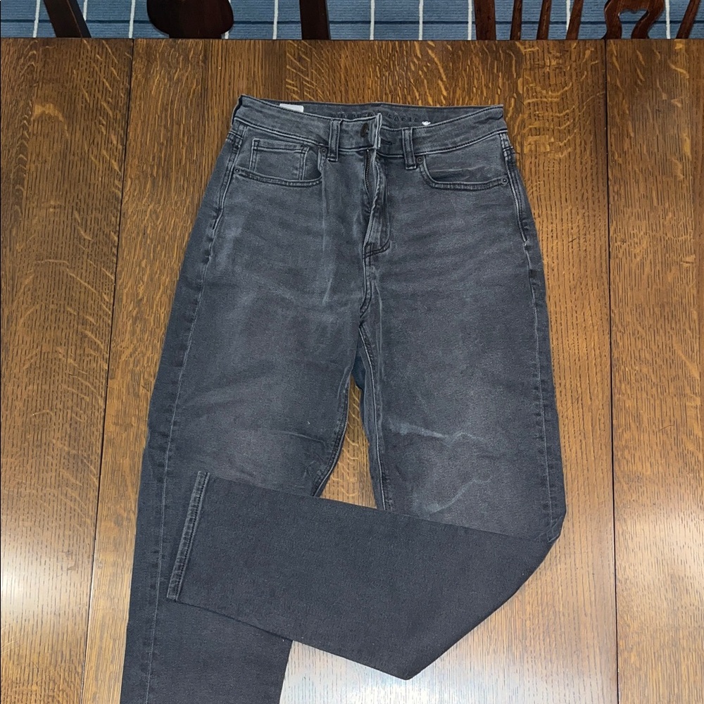 American Eagle Outfitters Charcoal Straight Leg Jeans